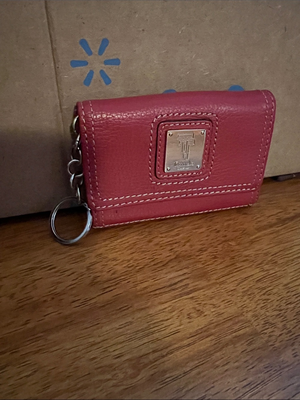 Tignanello Red Leather Key Wallet
